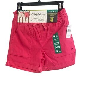Eddie Bauer Youth Vibrant Pink Shorts 2pcs
